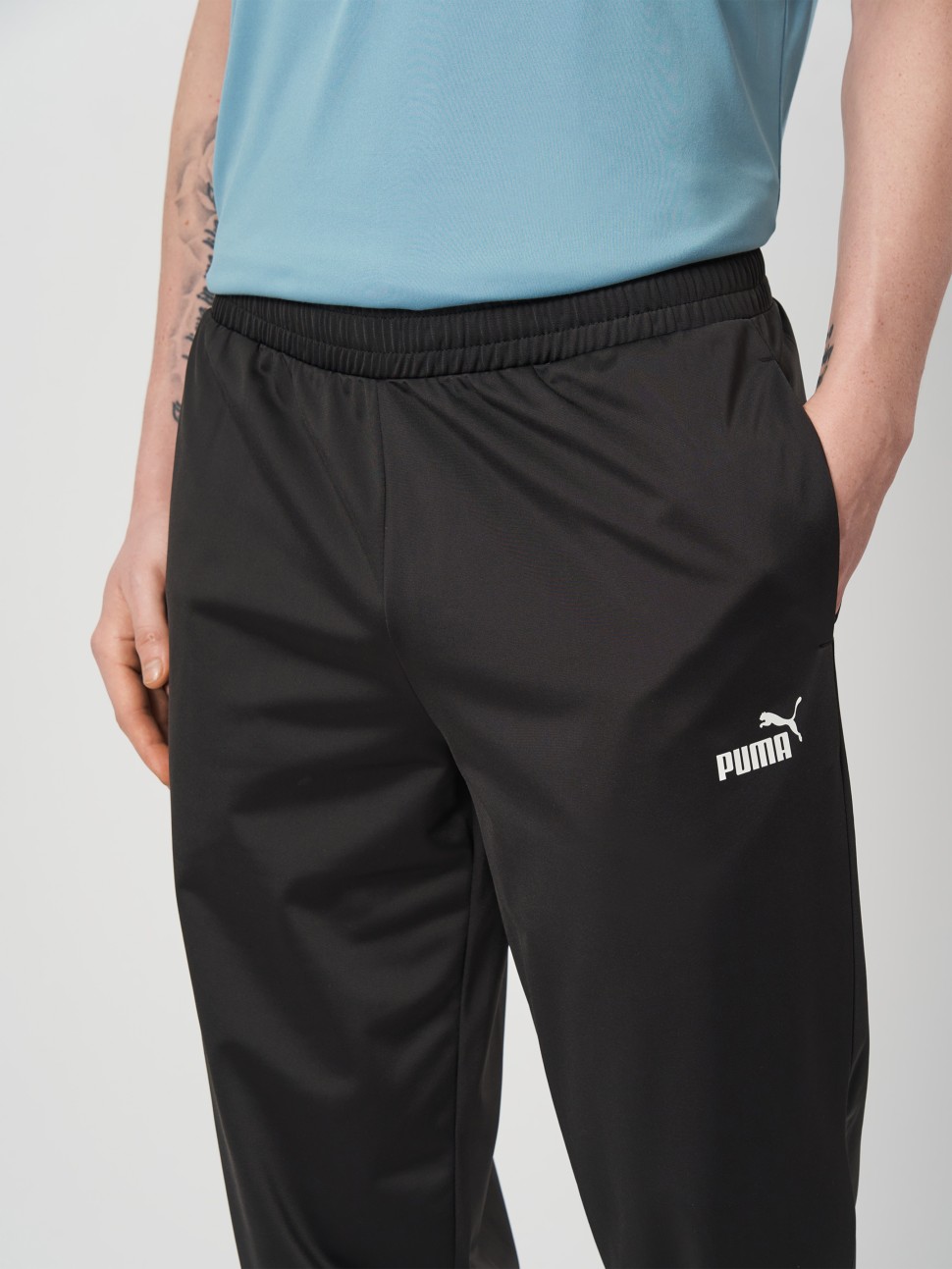 Костюм чоловічий Puma Poly Piping Suit зелений 69176541 — фото 7