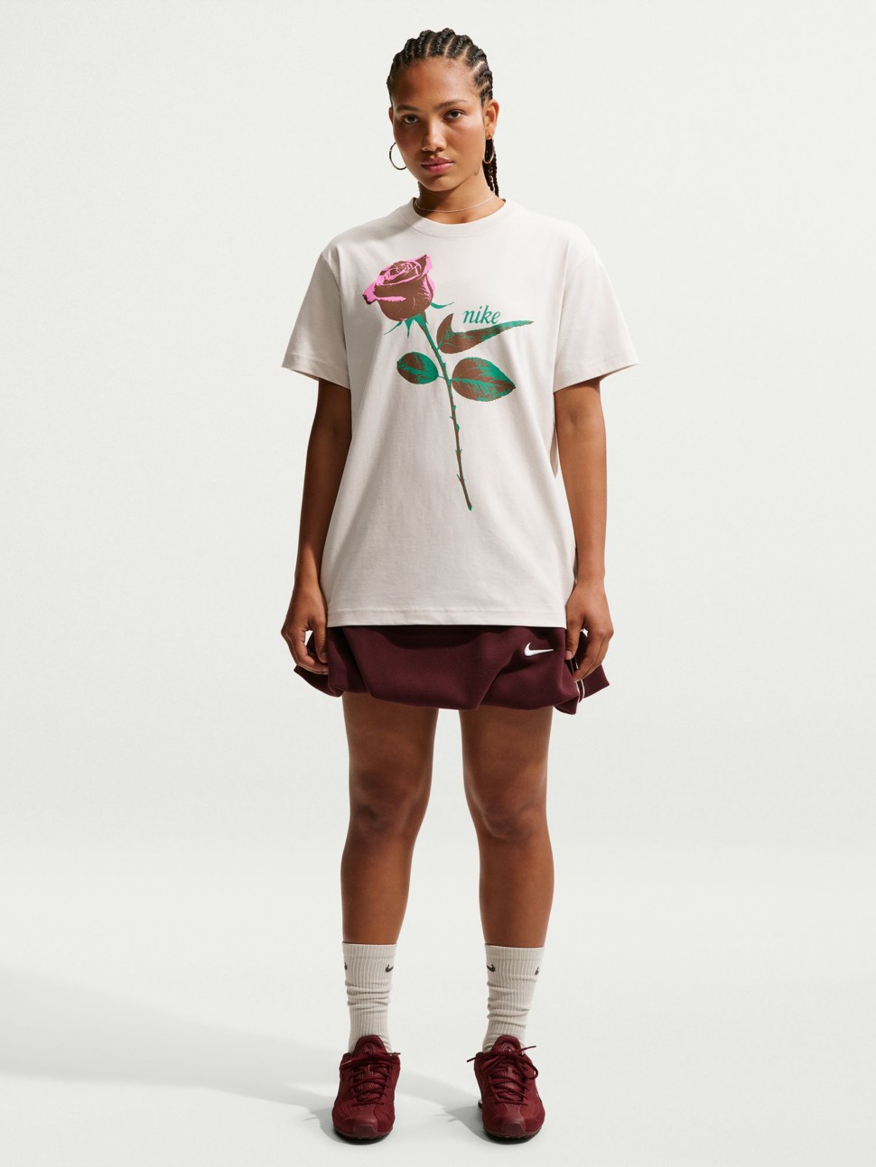 Футболка жіноча Nike W NSW CLASSIC ST2 TEE бежева IR7826-072 — фото 2