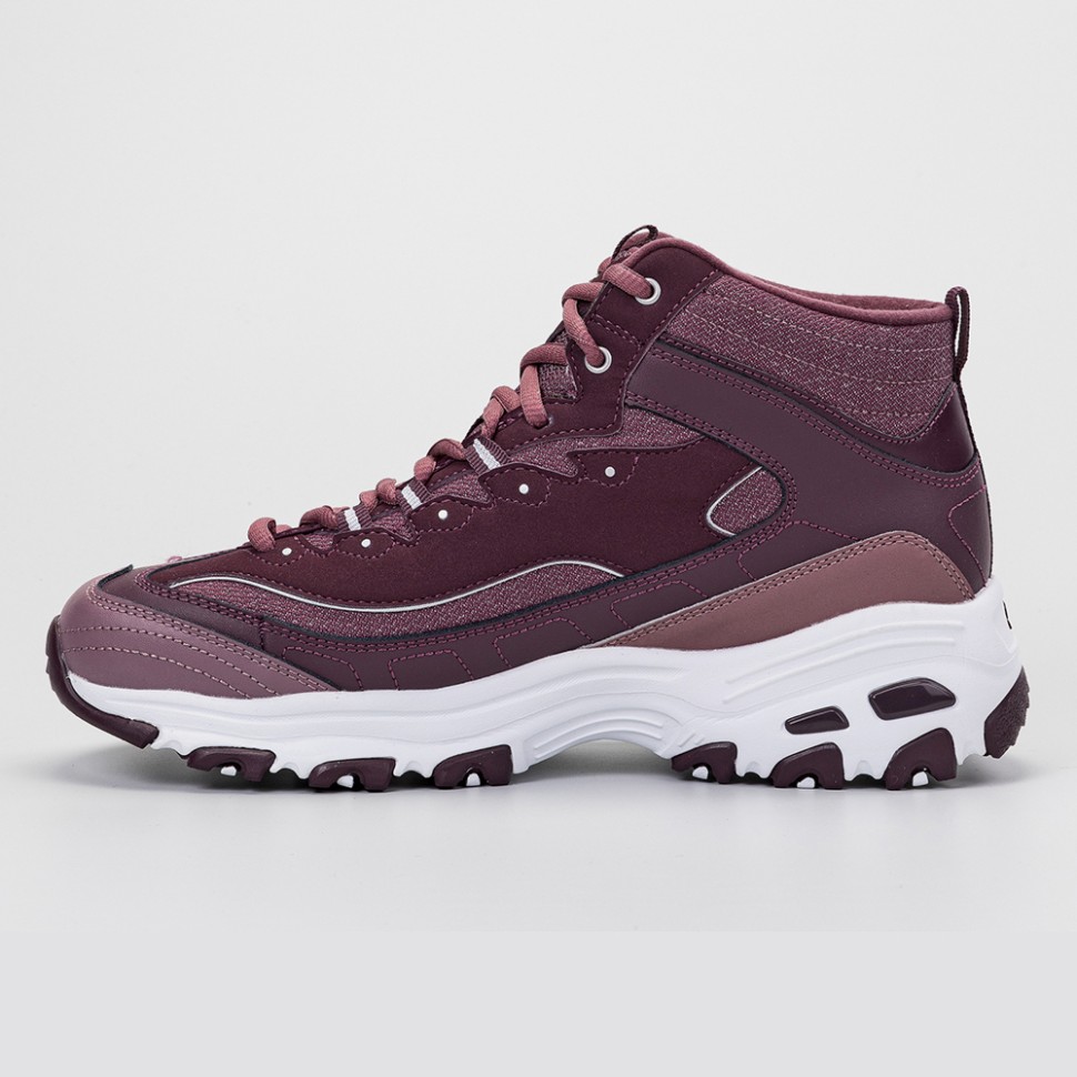 Ботинки женские Skechers D'lites бордовые 66666244 BURG изображение 2