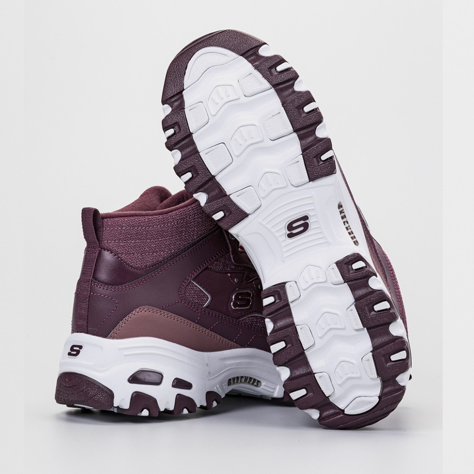Ботинки женские Skechers D'lites бордовые 66666244 BURG изображение 3