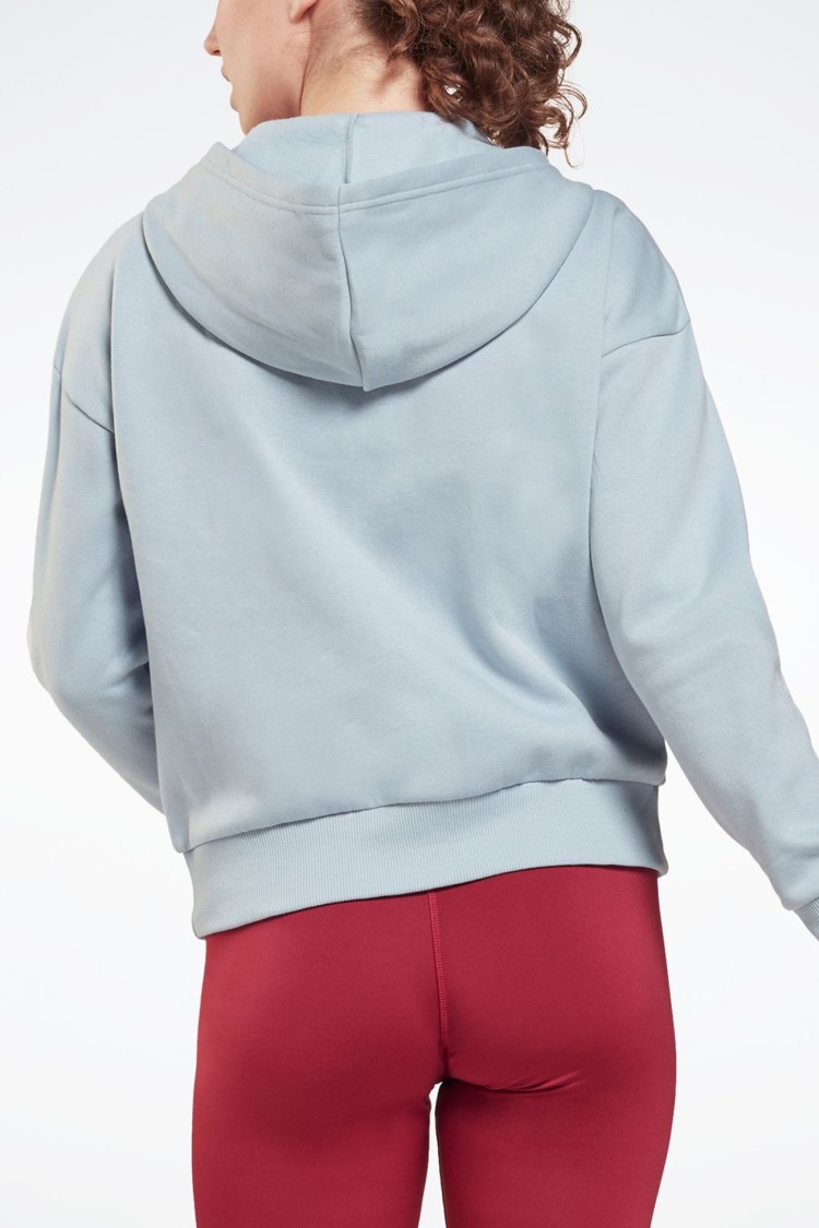 Толстовка женская Reebok Piping Pack Full Zip черная GS9346 изображение 3