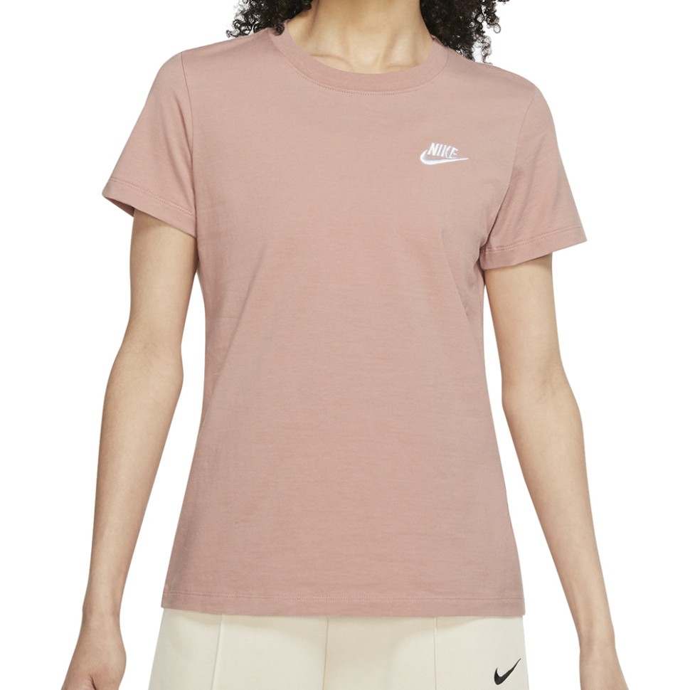 Футболка жіноча Nike W Nsw Club Tee рожева DN2393-609 — фото 1