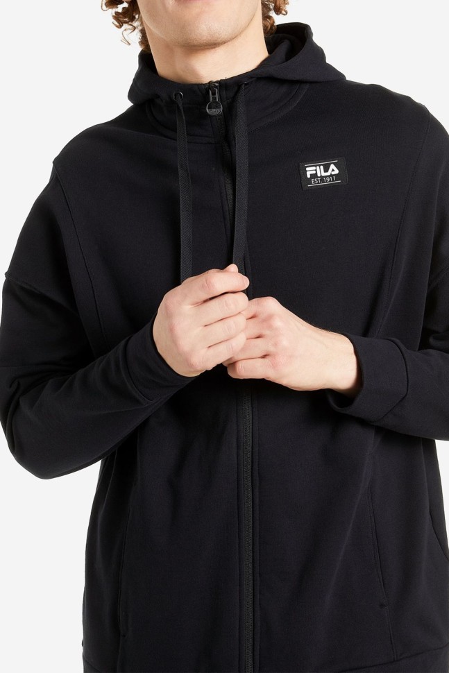 Толстовка чоловіча Fila чорна 113341-99 изображение 2