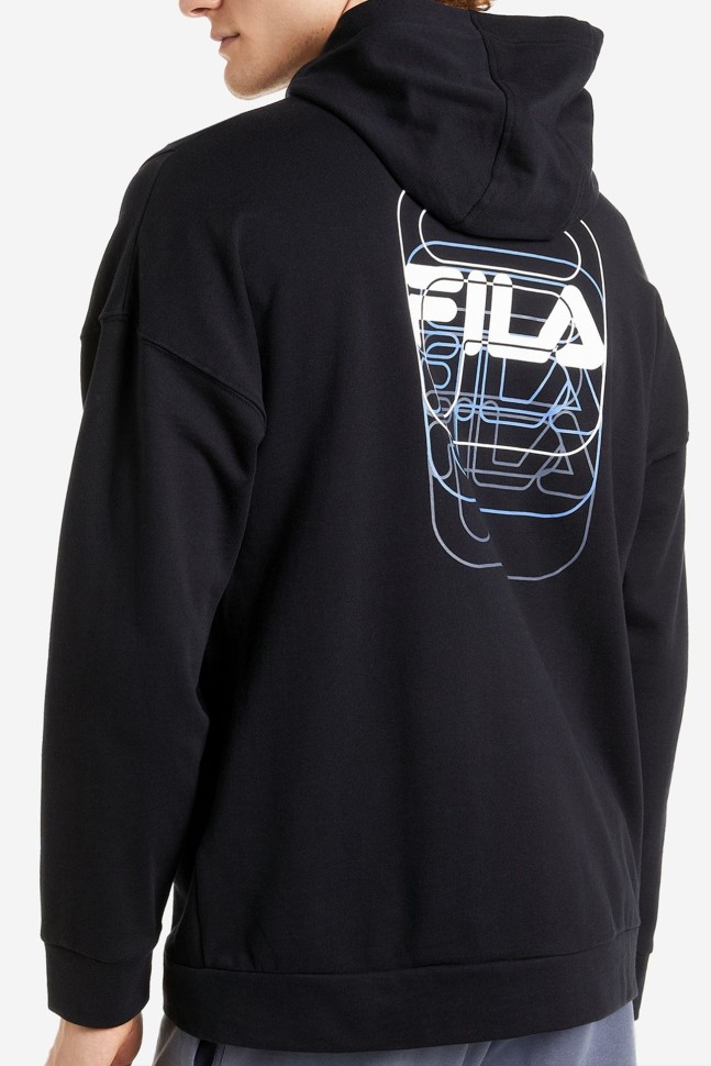 Толстовка чоловіча Fila чорна 113341-99 изображение 3