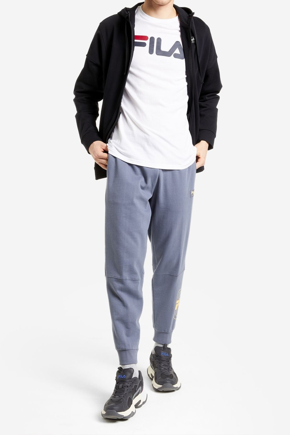 Толстовка чоловіча Fila чорна 113341-99 — фото 4