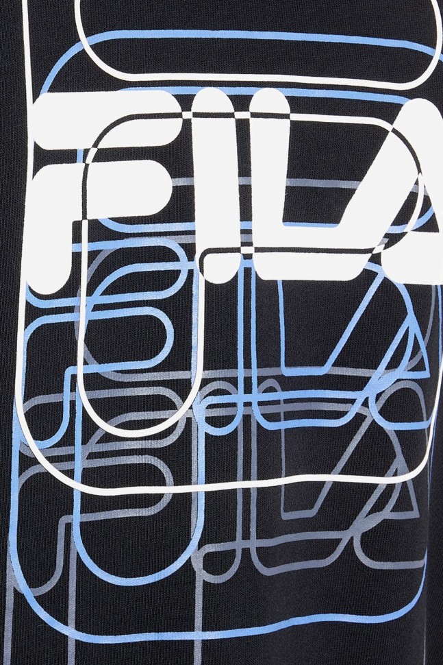 Толстовка чоловіча Fila чорна 113341-99 изображение 6