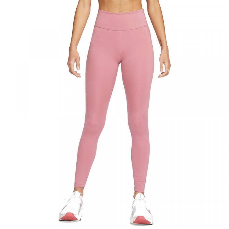 Леггинсы женские Nike W Nk One Df Mr Tgt розовые DD0252-667 изображение 1