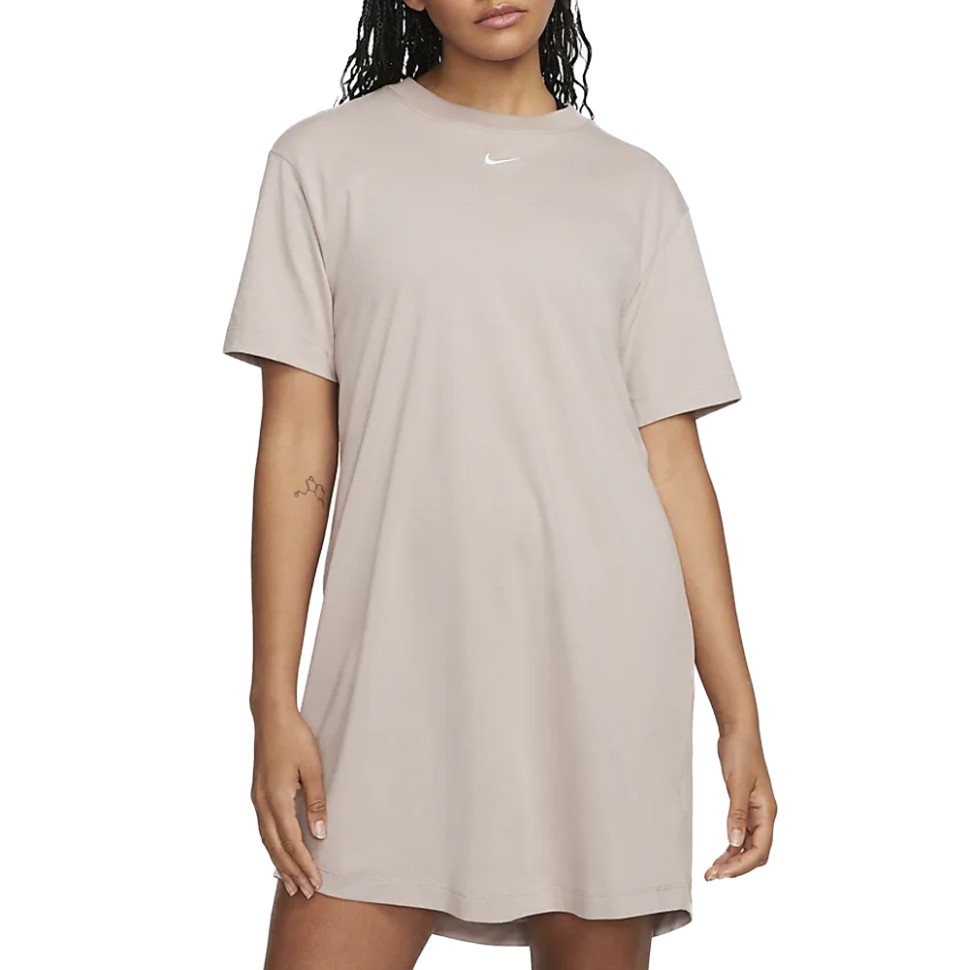 Сукня жіноча Nike W NSW ESSNTL SS DRESS TSHRT бежева DV7882-272 — фото 1