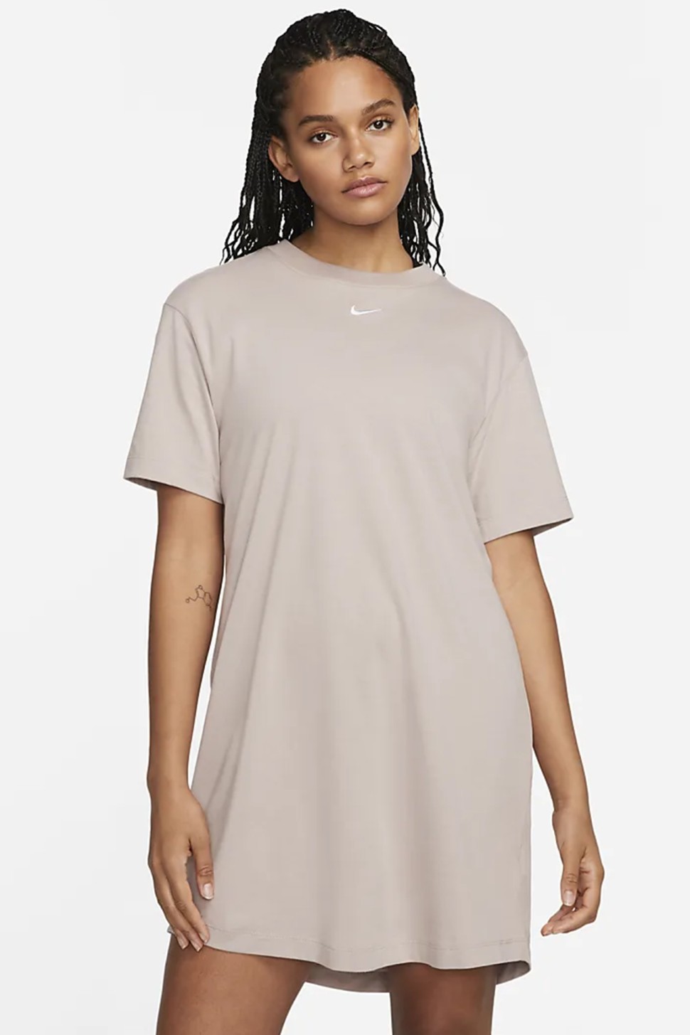 Сукня жіноча Nike W NSW ESSNTL SS DRESS TSHRT бежева DV7882-272 — фото 2