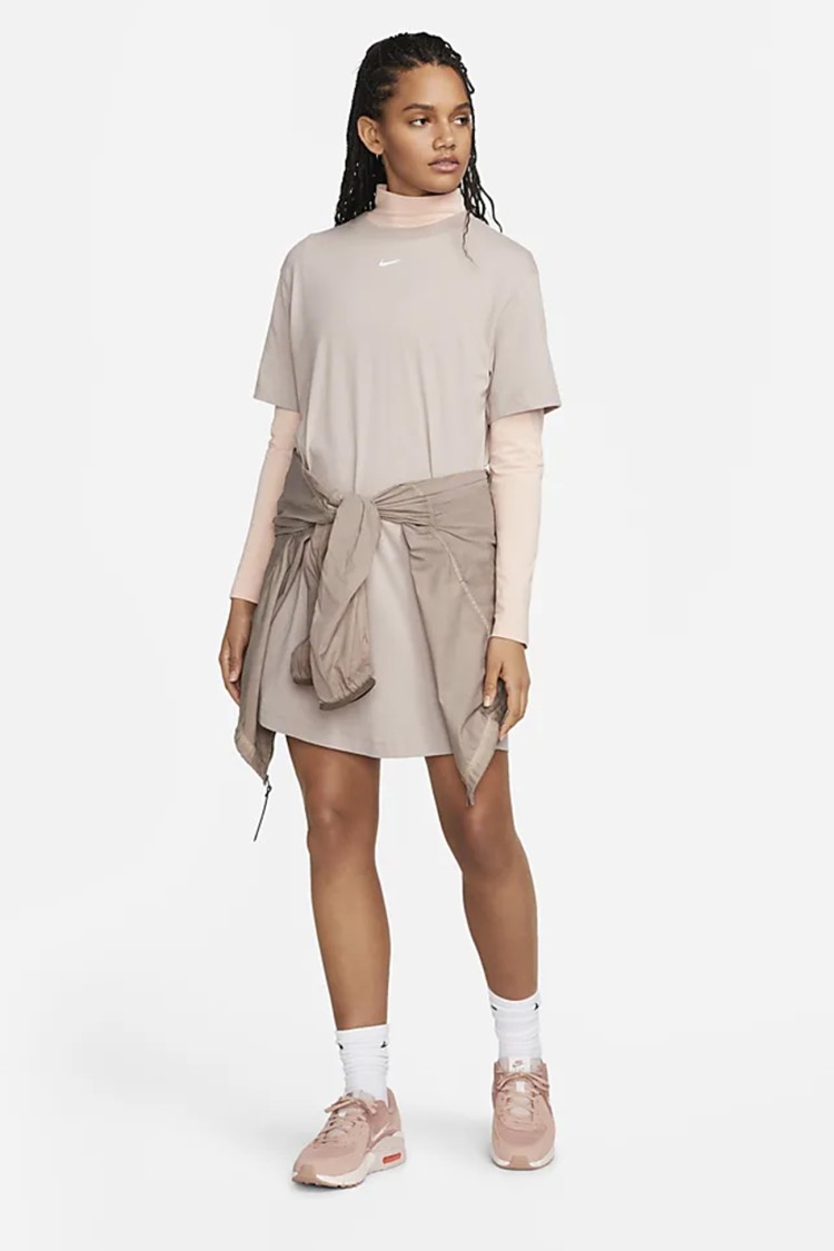 Сукня жіноча Nike W NSW ESSNTL SS DRESS TSHRT бежева DV7882-272 изображение 3
