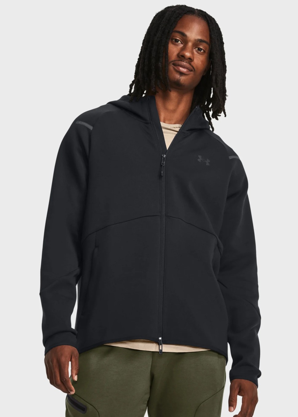 Толстовка чоловіча Under Armour UA Unstoppable Flc FZ сіра 1379806-001   — фото 2