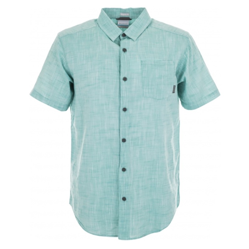 Рубашка мужская Columbia Under Exposure™ YD Short Sleeve Shirt голубая 1715221-344 изображение 1