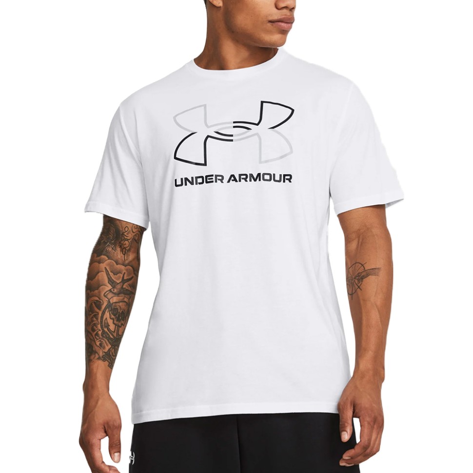 Футболка чоловіча Under Armour UA GL FOUNDATION UPDATE SS біла 1382915-100 — фото 1