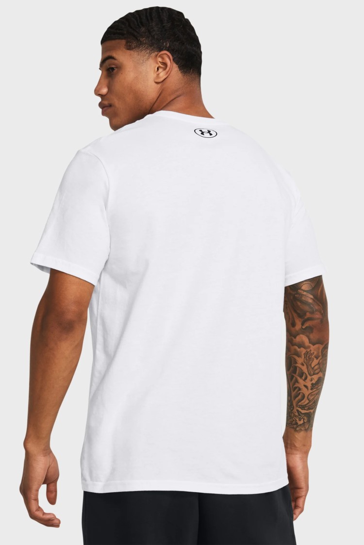 Футболка чоловіча Under Armour UA GL FOUNDATION UPDATE SS біла 1382915-100 изображение 3
