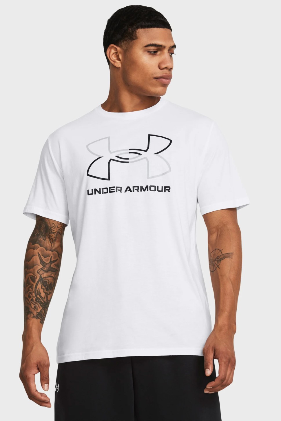 Футболка чоловіча Under Armour UA GL FOUNDATION UPDATE SS біла 1382915-100 — фото 2