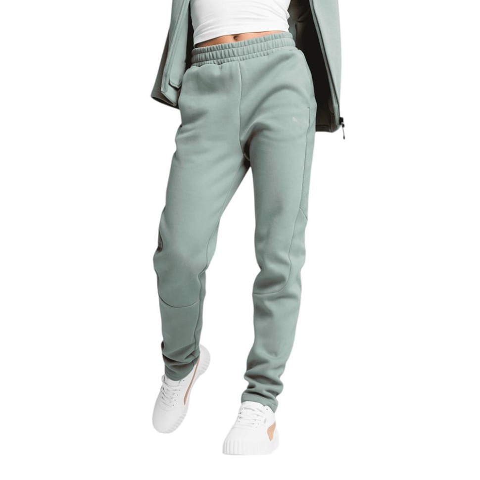 Штани жіночі Puma EVOSTRIPE Sweatpants зелені 68505130 — фото 1