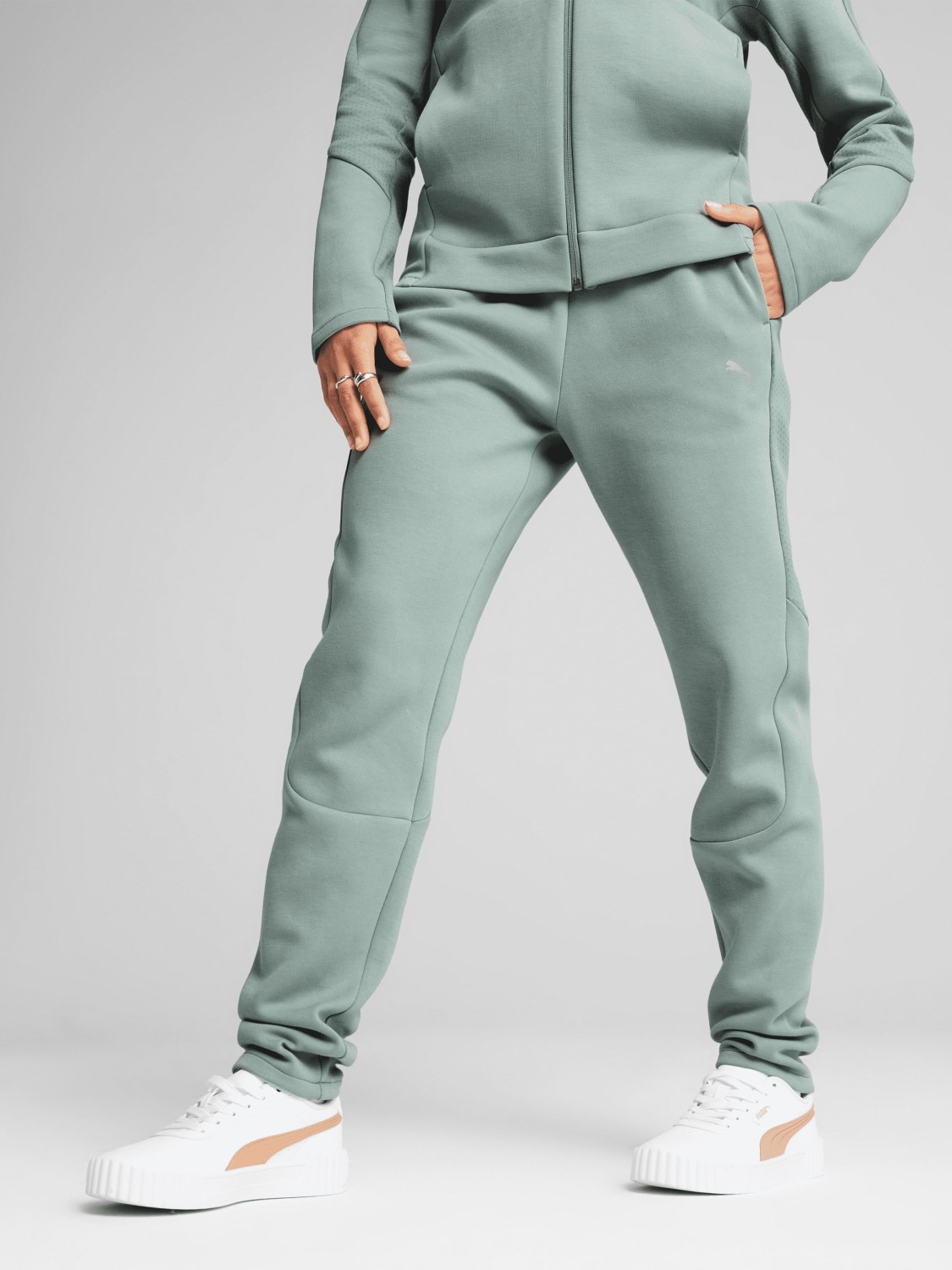 Брюки женские Puma EVOSTRIPE Sweatpants зеленые 68505130 изображение 3