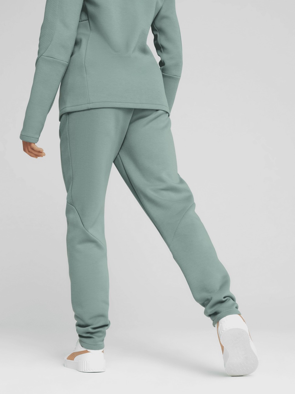 Штани жіночі Puma EVOSTRIPE Sweatpants зелені 68505130 — фото 4