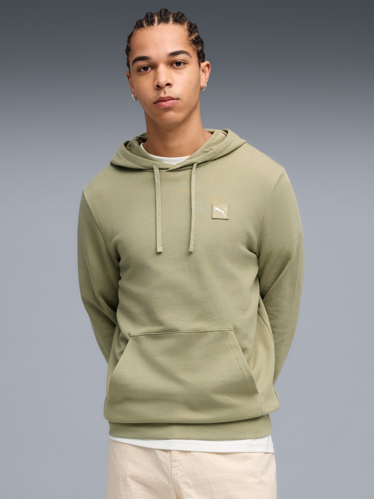 Толстовка чоловіча Puma ESS ELEVATED Hoodie оливкова 68472882 изображение 2