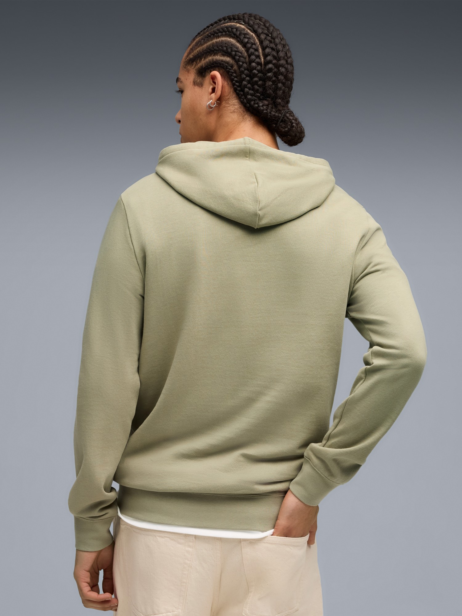 Толстовка мужская Puma ESS ELEVATED Hoodie TR оливковая 68472882 изображение 3