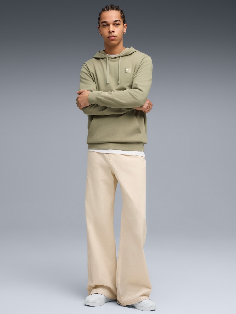 Толстовка чоловіча Puma ESS ELEVATED Hoodie оливкова 68472882 изображение 4