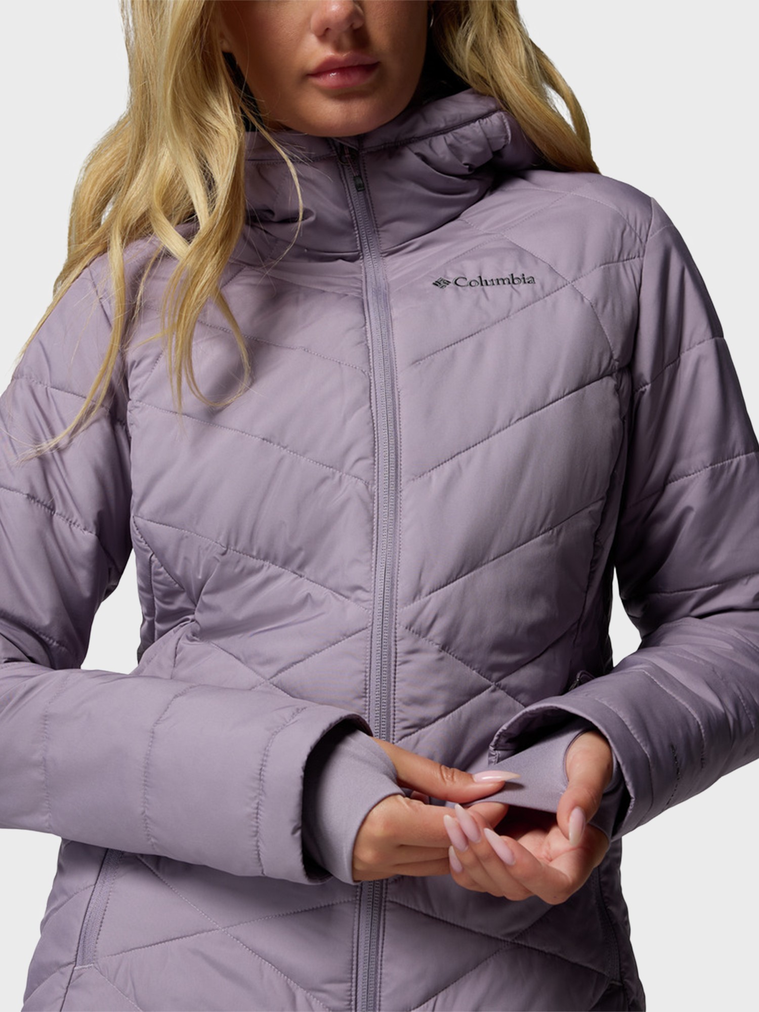Куртка женская Columbia Heavenly™ Hooded Jacket сиреневая 1738151-554 изображение 8