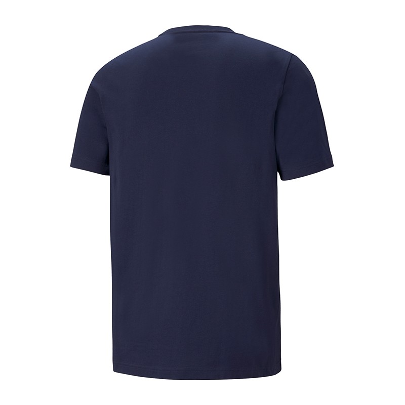 Футболка мужская Puma Ess Logo Tee синяя 58666606 изображение 2