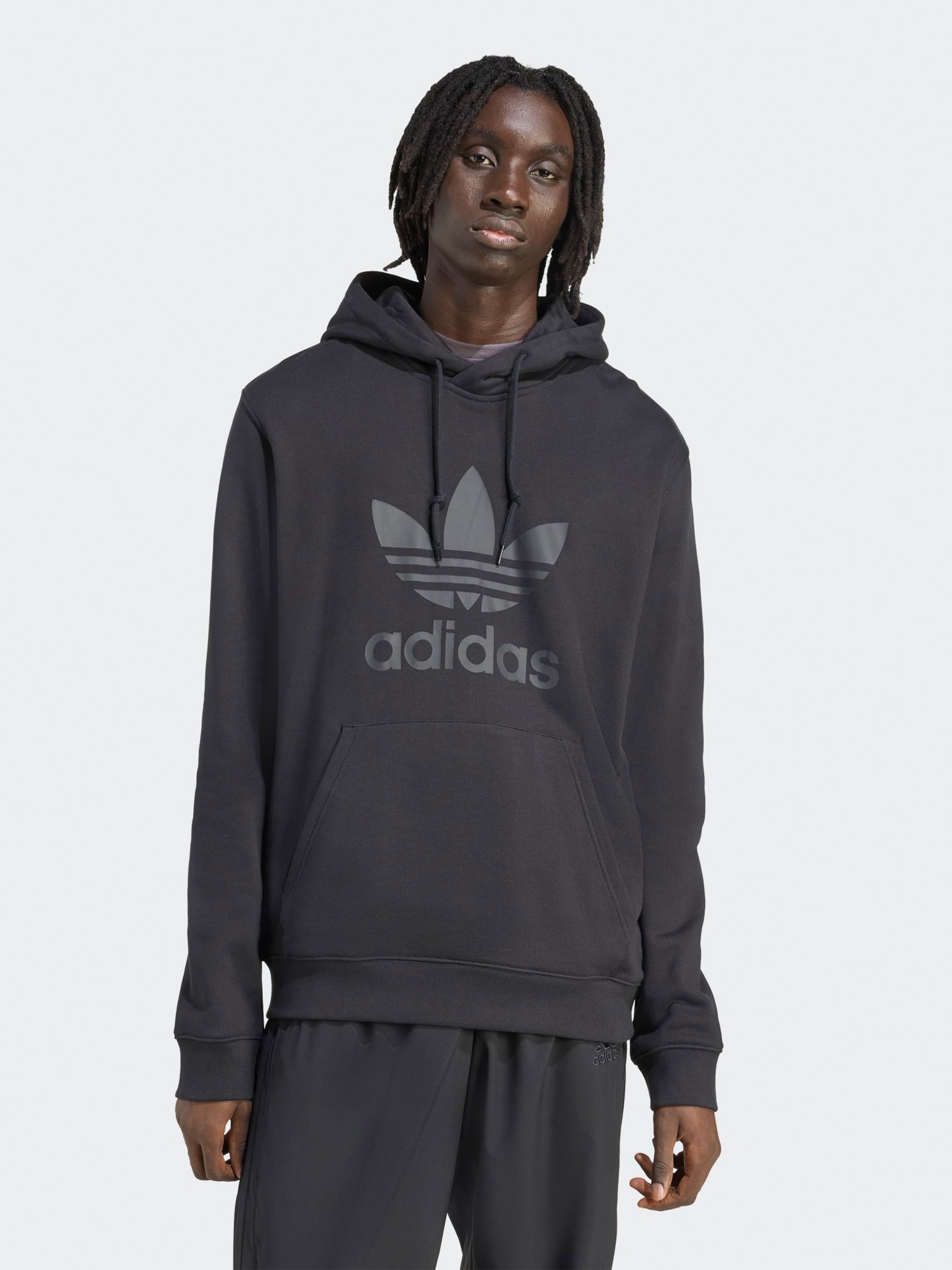 Толстовка чоловіча Adidas TREFOIL HOODY чорна JY3766 изображение 2
