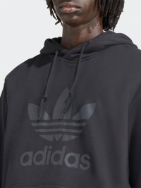 Толстовка мужская Adidas TREFOIL HOODY черная JY3766 изображение 6