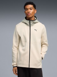 Толстовка мужская Puma TECH Full-Zip Hoodie DK молочная 69218587 изображение 2