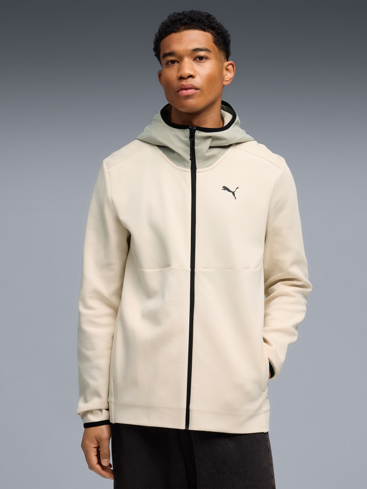 Толстовка мужская Puma TECH Full-Zip Hoodie DK молочная 69218587 изображение 2