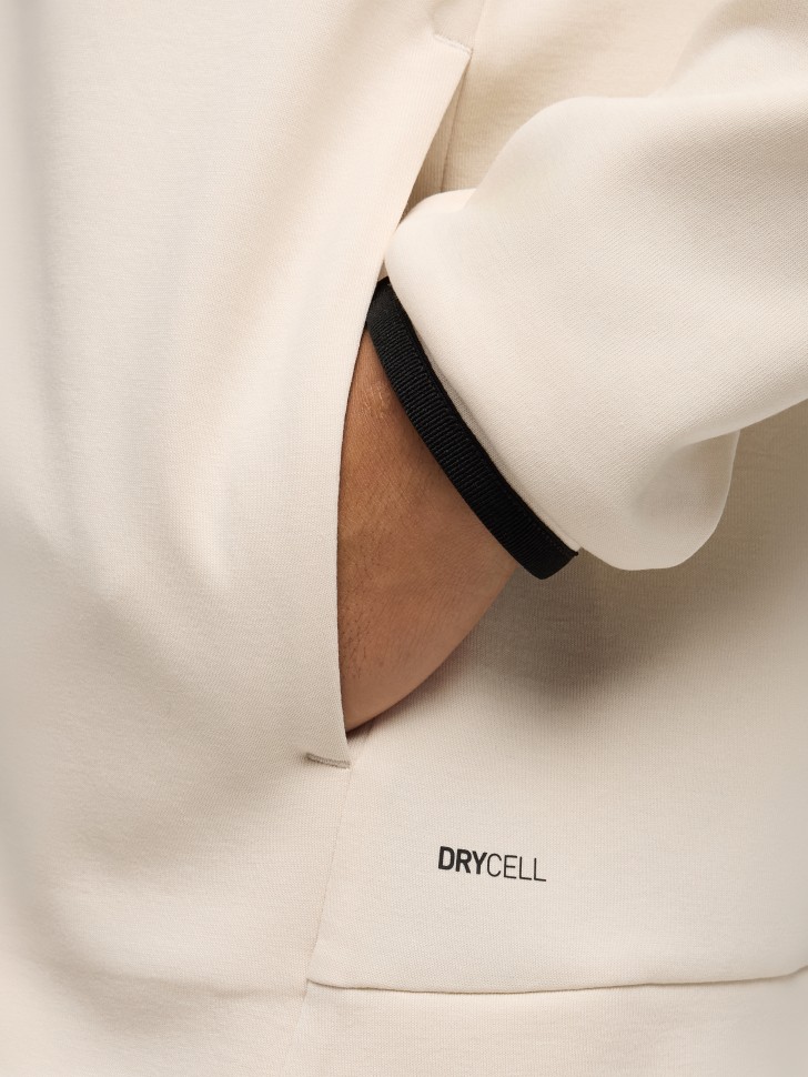 Толстовка мужская Puma TECH Full-Zip Hoodie DK молочная 69218587 изображение 4