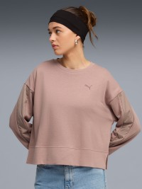 Толстовка женская Puma HER Relaxed Crew TR мокко 69188588 изображение 2