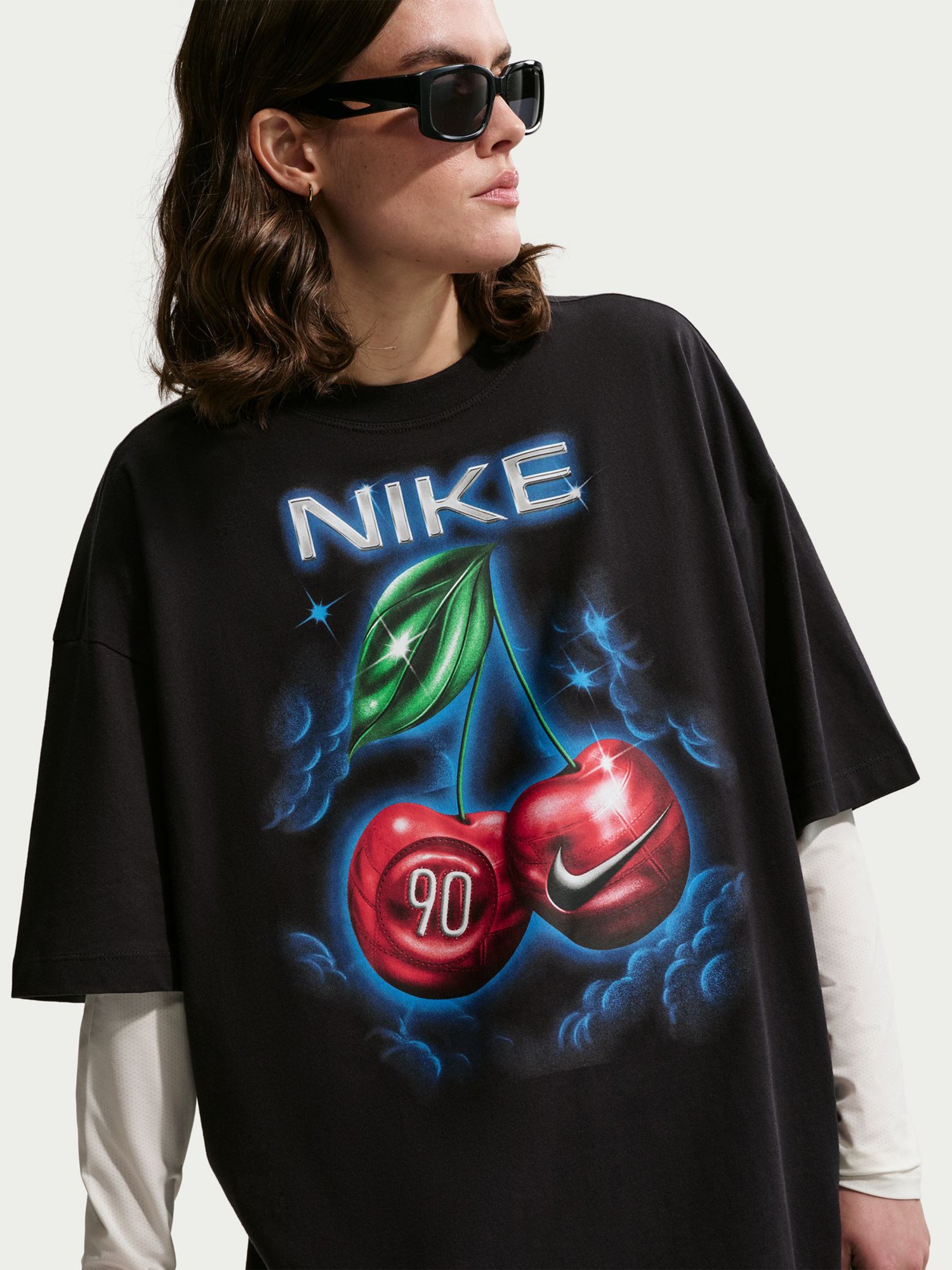 Футболка женская Nike W NSW CLASSIC OS ST6 TEE черная IR7836-010 изображение 4