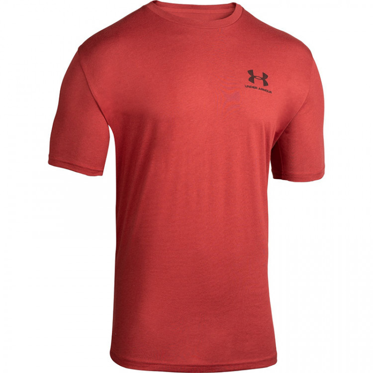 Футболка мужская Under Armour SPORTSTYLE LEFT CHEST SS красная 1326799-615 изображение 1