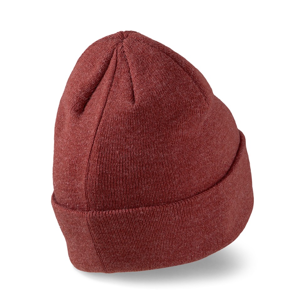 Шапка Puma ARCHIVE heather beanie бордовая 02173916 изображение 2