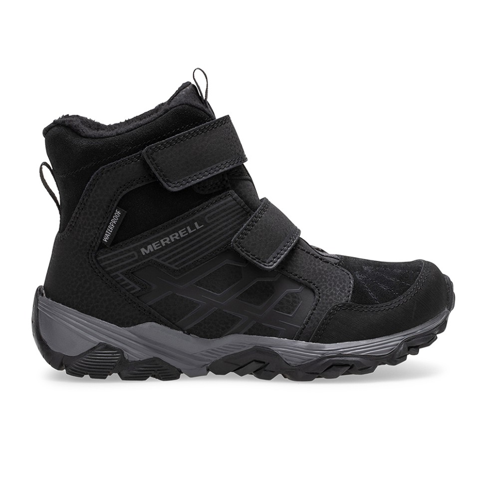 Ботинки для мальчика Merrell M-Moab Fst Polar Mid 2V Wtrpf черные MK264164-. изображение 1