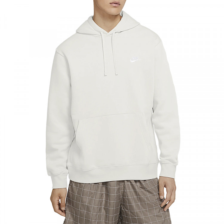 Толстовка мужская Nike Sportswear Club Fleece Pullover Hoodie белая BV2654-072 изображение 1