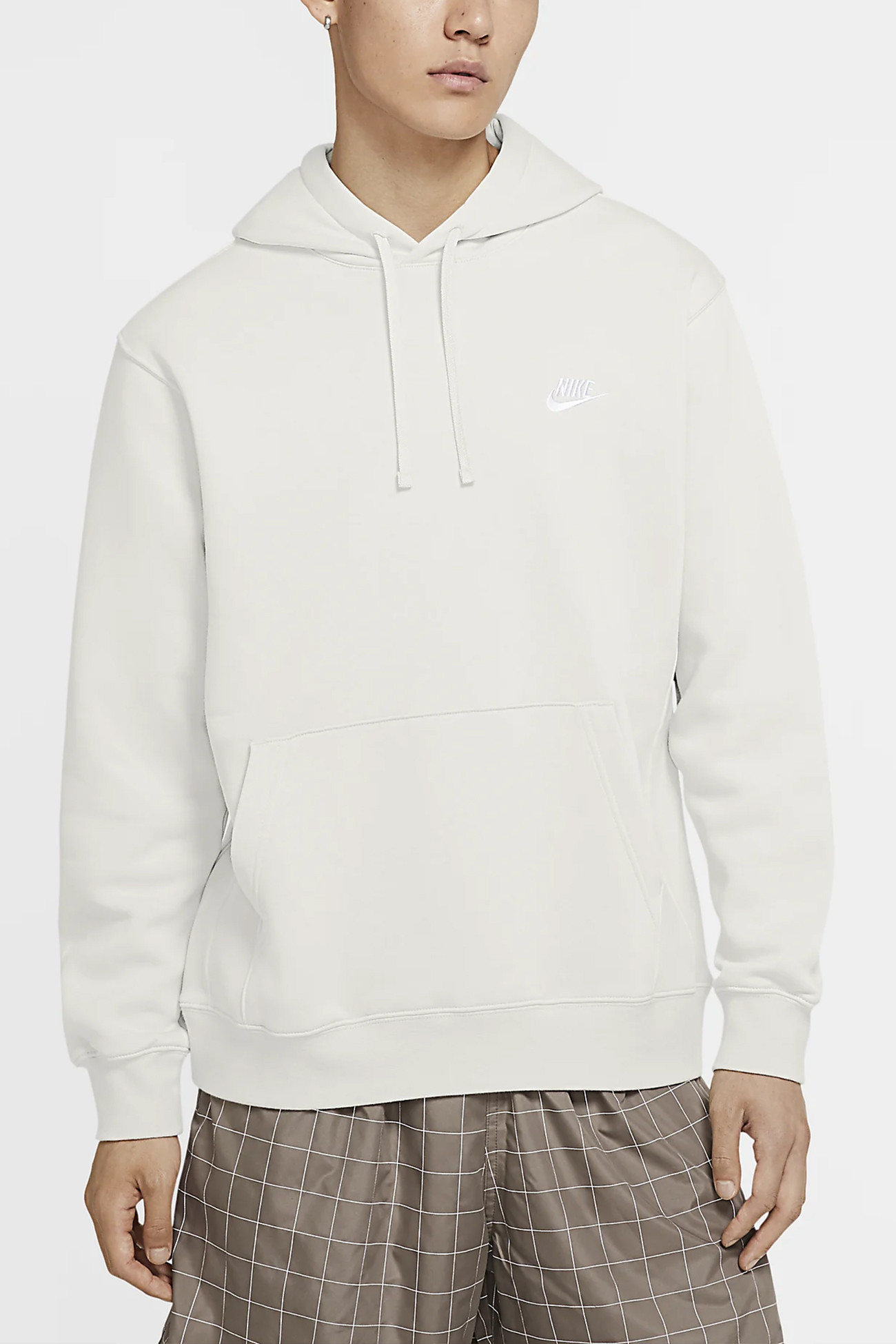 Толстовка мужская Nike Sportswear Club Fleece Pullover Hoodie белая BV2654-072 изображение 2
