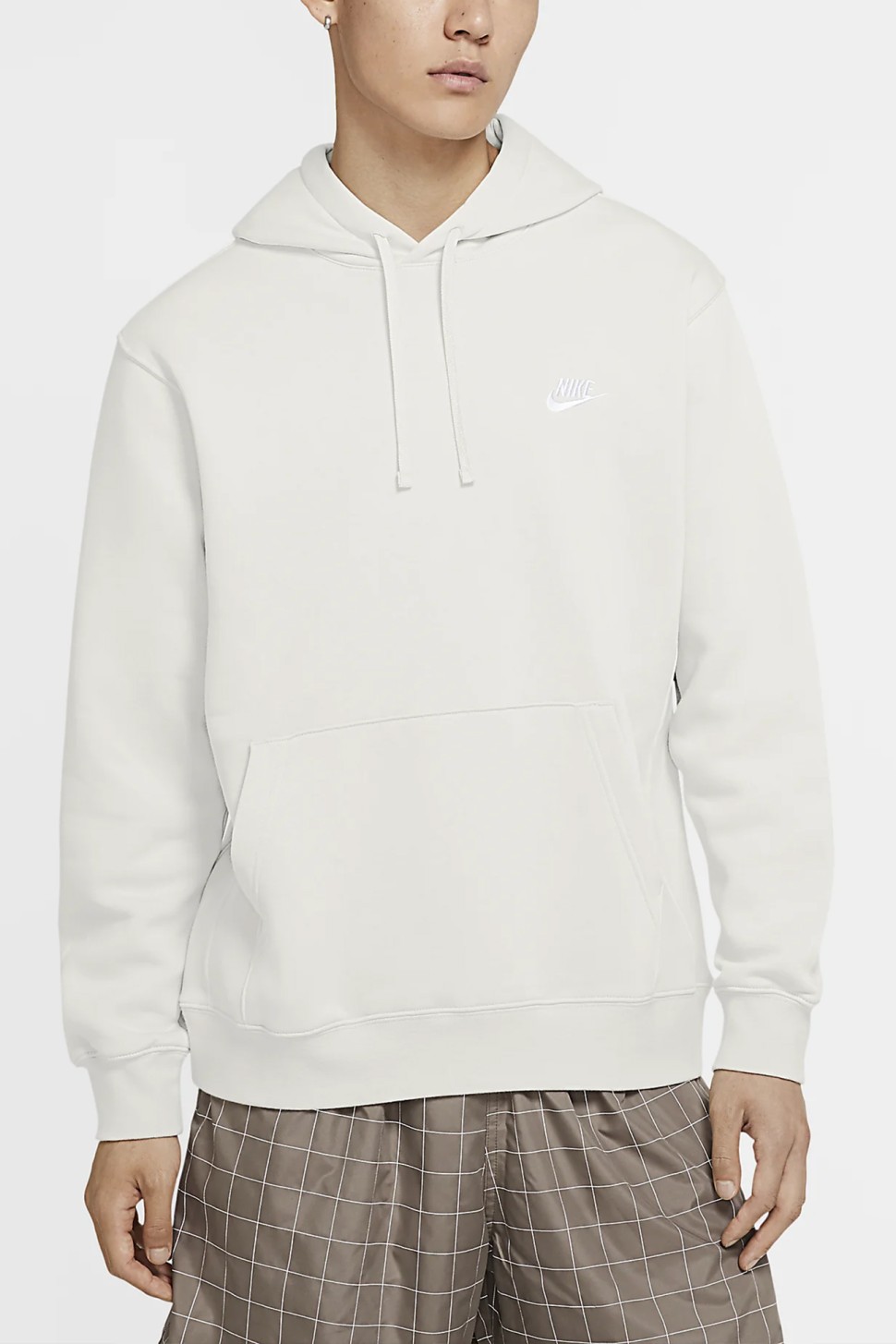 Толстовка чоловіча Nike Sportswear Club Fleece Pullover Hoodie біла BV2654-072 — фото 2