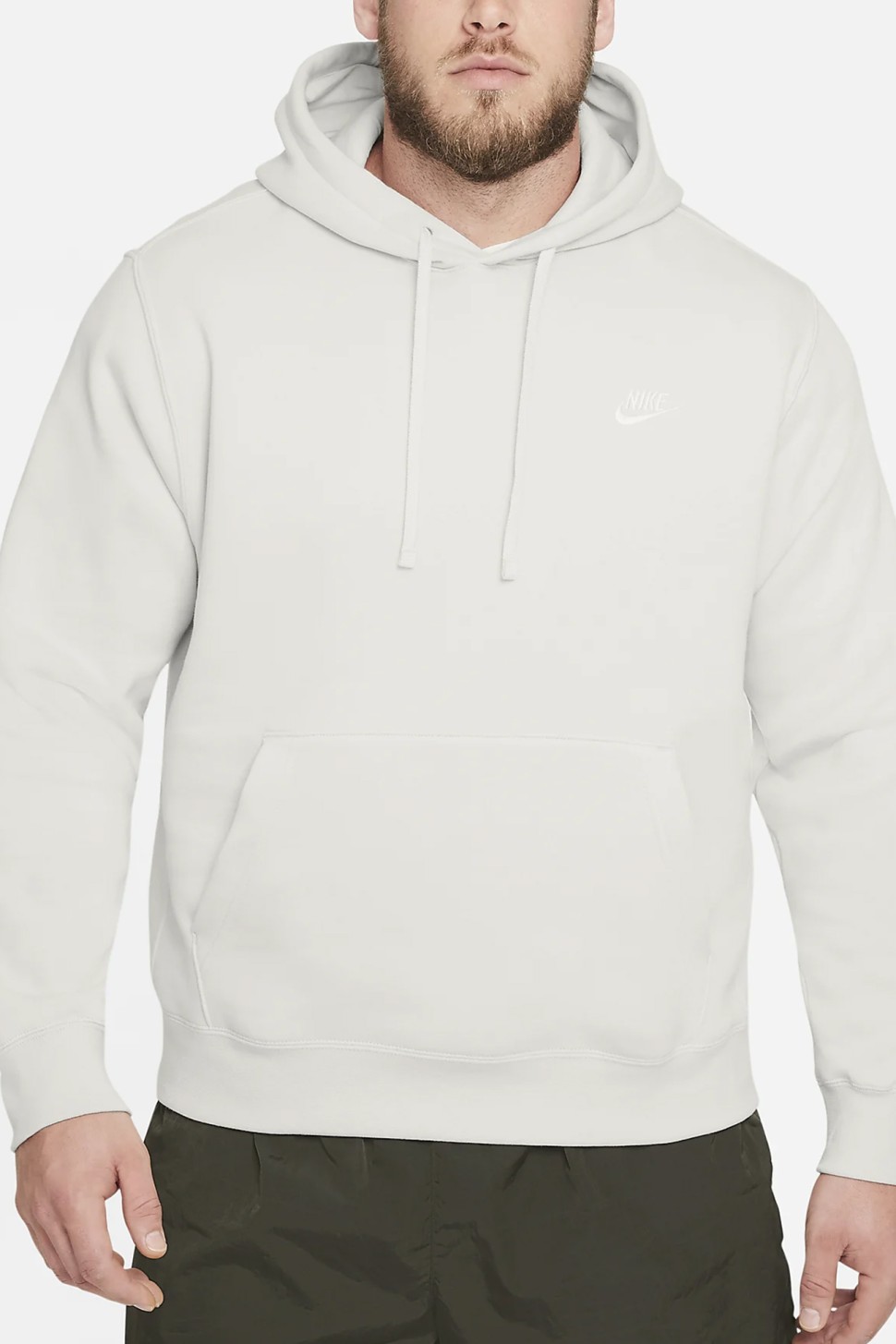 Толстовка чоловіча Nike Sportswear Club Fleece Pullover Hoodie біла BV2654-072 — фото 7