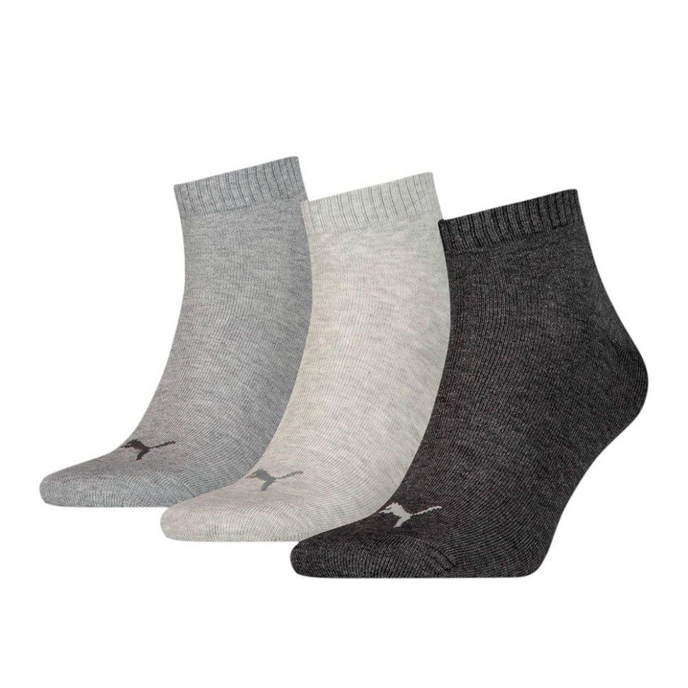 Носки (3 пари) Puma Quarter Plain 3P серые 90697820 изображение 1