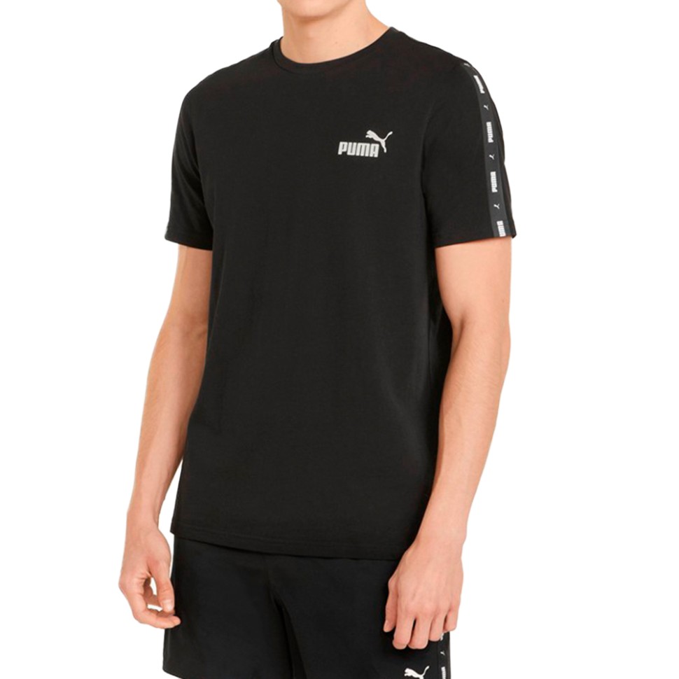 Футболка чоловіча Puma Ess+ Tape Tee чорна 84738201 — фото 1