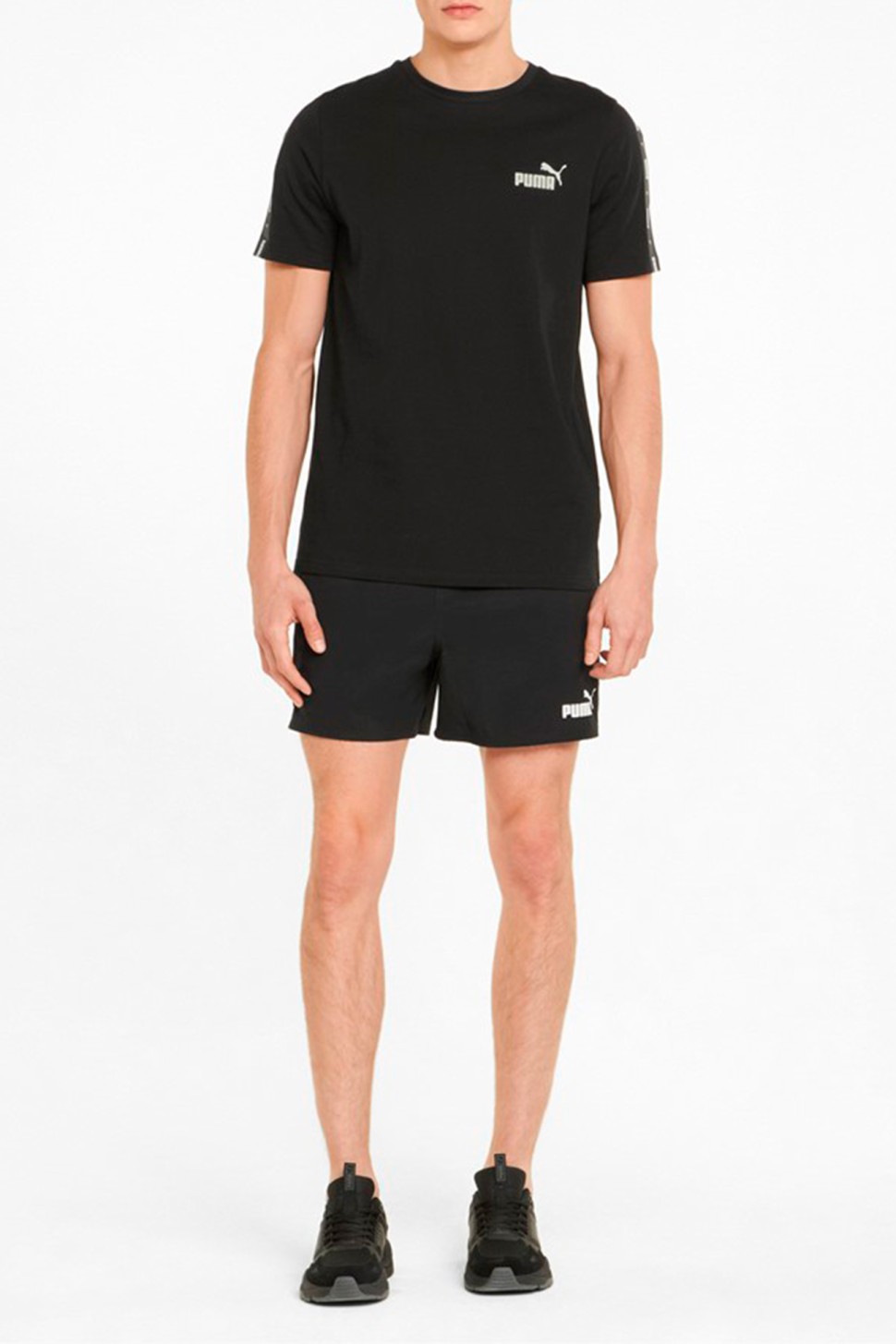 Футболка чоловіча Puma Ess+ Tape Tee чорна 84738201 — фото 2
