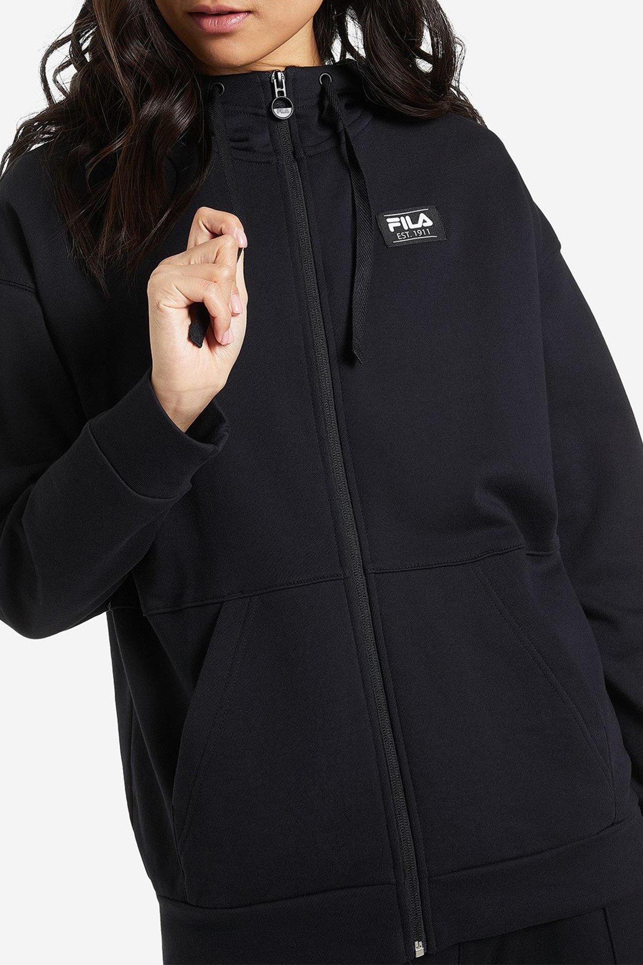 Толстовка жіноча Fila чорна 113342-99 изображение 2