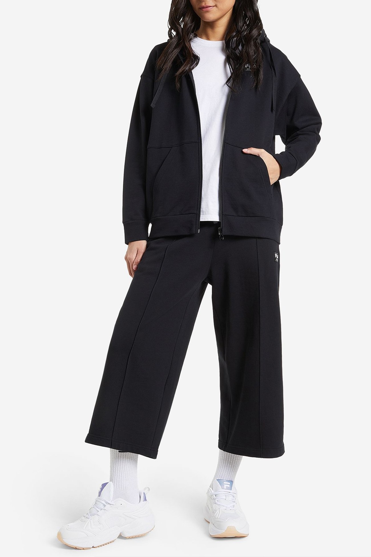 Толстовка жіноча Fila чорна 113342-99 изображение 3