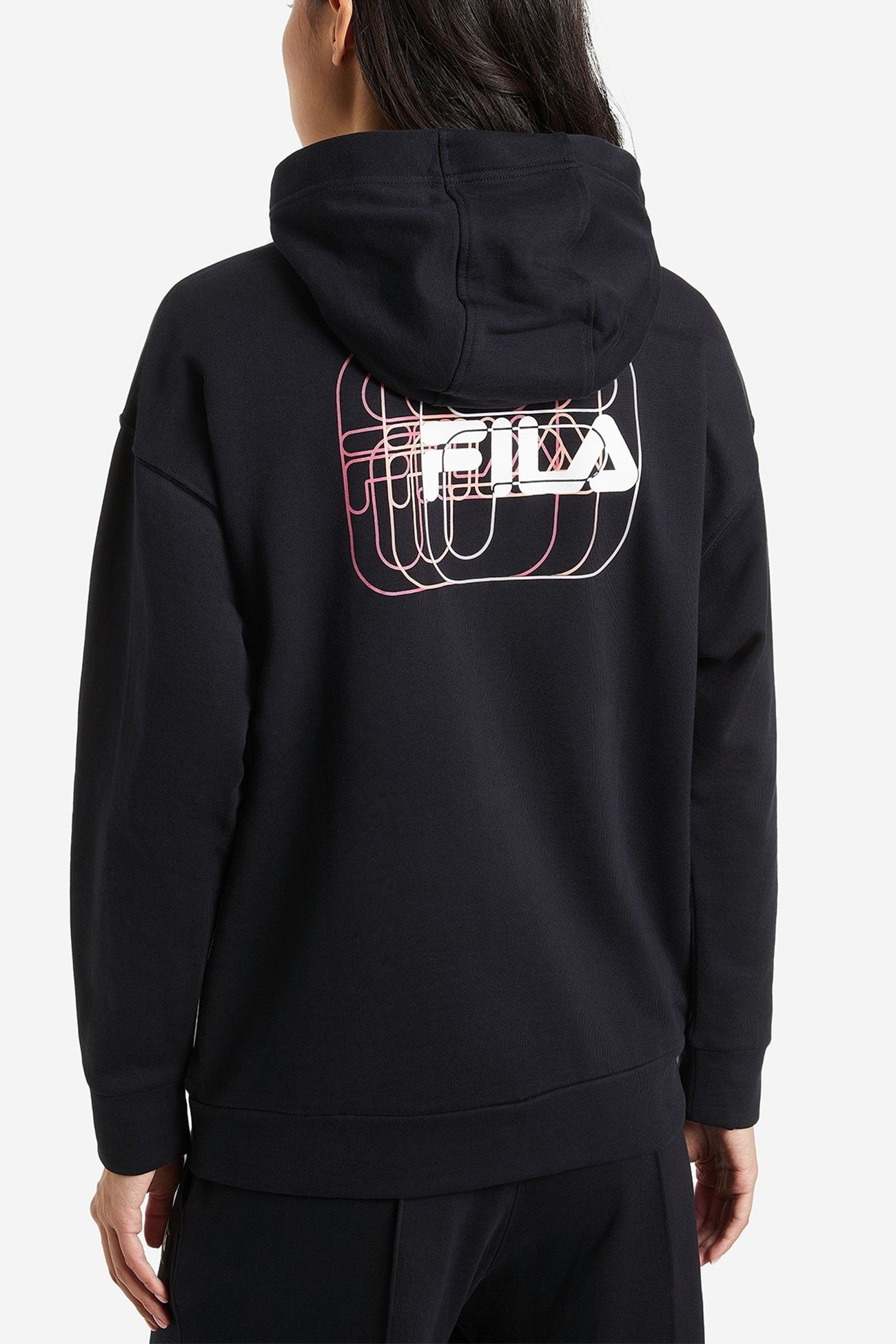 Толстовка жіноча Fila чорна 113342-99 изображение 4