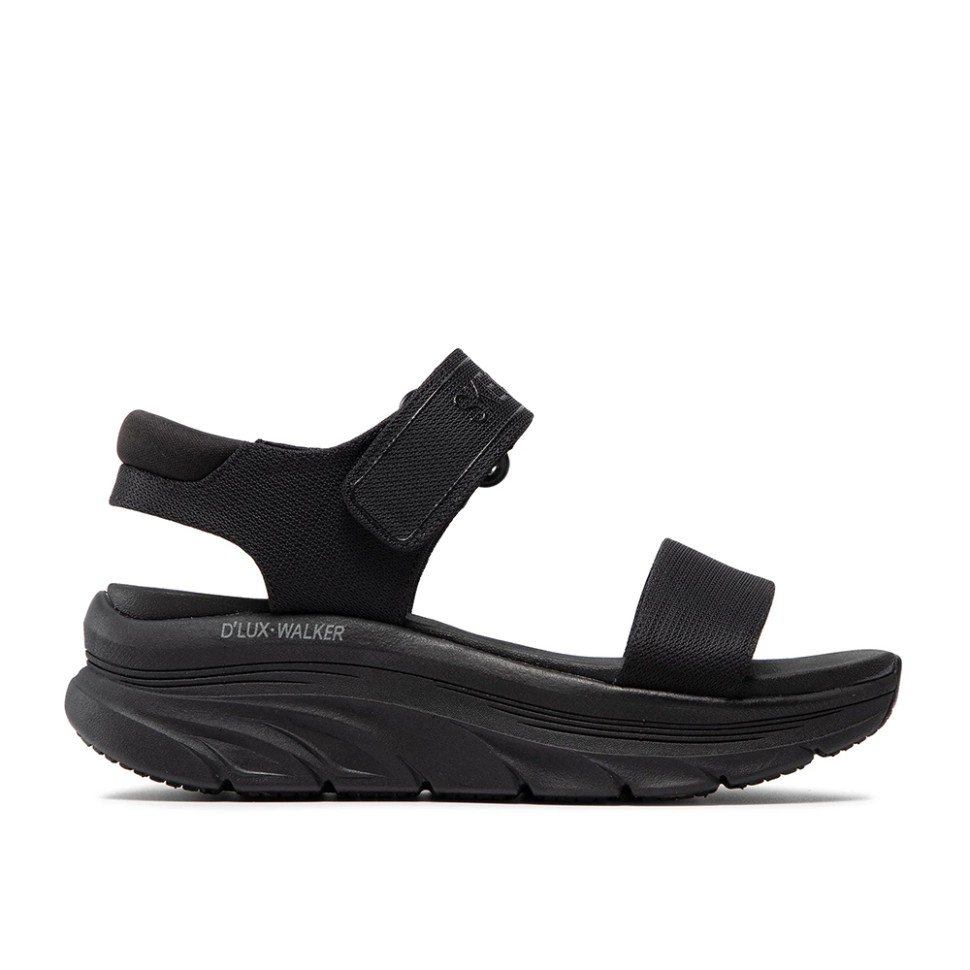 Сандалії жіночі Skechers D'Lux Walker - New Block чорні 119226 BBK — фото 1