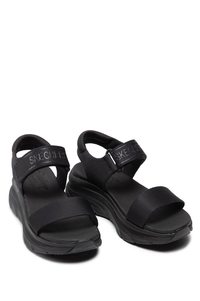 Сандалії жіночі Skechers D'Lux Walker - New Block чорні 119226 BBK изображение 2