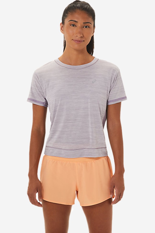 Футболка жіноча Asics RACE CROP TOP фіолетова 2012C226-503 изображение 2